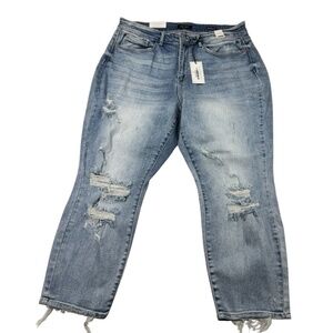 Judy Blue Women's Straight Leg Jeans - Light Blue